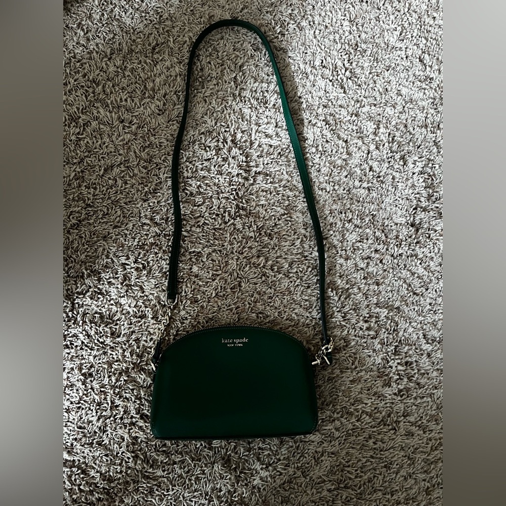 Kate Spade Green Chain Strap Crossbody